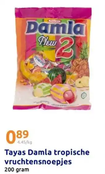 Action Tayas Damla tropische vruchtensnoepjes aanbieding