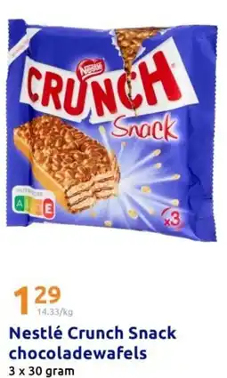 Action Nestlé Crunch Snack chocoladewafels aanbieding