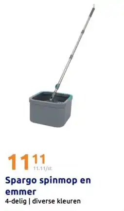Action Spargo spinmop en emmer aanbieding