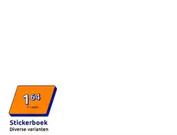Action Stickerboek aanbieding