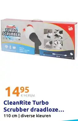 Action CleanRite Turbo Scrubber draadloze aanbieding