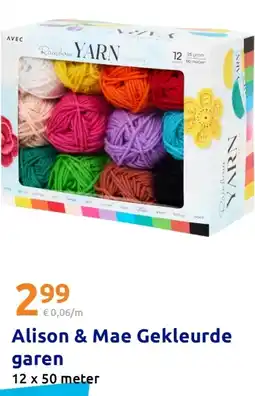 Action Alison & Mae Gekleurde garen aanbieding