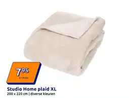 Action Studio Home plaid XL aanbieding