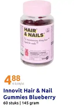 Action Innovit Hair & Nail Gummies Blueberry aanbieding