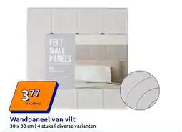 Action Wandpaneel van vilt aanbieding