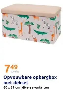 Action Opvouwbare opbergbox met deksel aanbieding