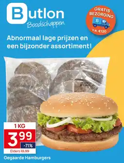 Butlon Gegaarde Hamburgers aanbieding