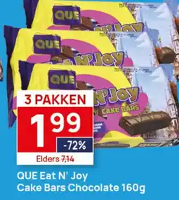 Butlon QUE Eat N' Joy Cake Bars Chocolate aanbieding