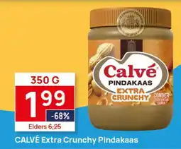 Butlon CALVÉ Extra Crunchy Pindakaas aanbieding