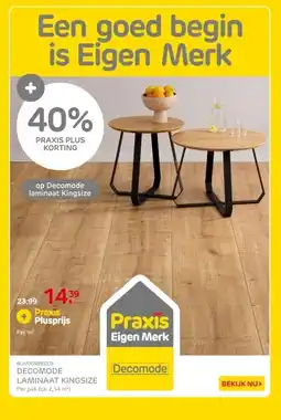 Praxis Op Decomode laminaat Kingsize aanbieding