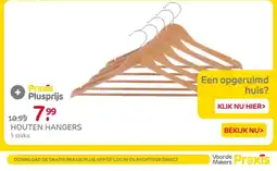 Praxis Houten Hangers aanbieding
