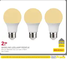 Praxis Baseline Ledlamp Peertje aanbieding