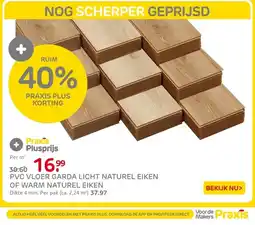 Praxis Pvc vloer garda licht naturel eiken of warm naturel eiken aanbieding