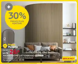 Praxis Akoestische lattenwand quanti aanbieding