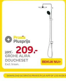 Praxis Grohe alira doucheset aanbieding