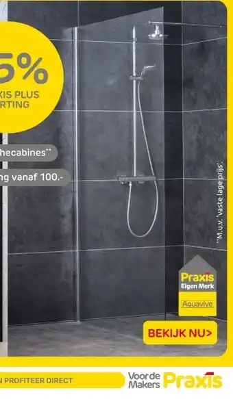 Praxis Op douchecabines aanbieding