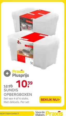 Praxis Sundis Opbergboxen aanbieding