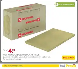 Praxis Rockwool isolatieplaat plus aanbieding