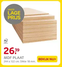 Praxis MDF Plaat aanbieding