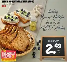 MCD Supermarkt KOOLHYDRAATARM BROOD aanbieding