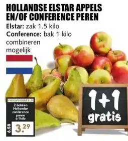 MCD Supermarkt HOLLANDSE ELSTAR APPELS EN/OF CONFERENCE PEREN aanbieding