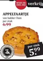 MCD Supermarkt APPELTAARTJE aanbieding