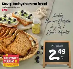 Boon`s Markt Stevig koolhydraatarm brood aanbieding