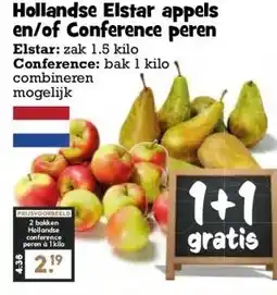 Boon`s Markt Hollandse Elstar appels en/of Conference peren aanbieding