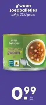 Boon`s Markt g'woon soepballetjes aanbieding