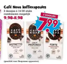 Boon`s Markt Café Nova koffiecapsules aanbieding