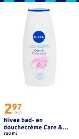 Action Nivea bad- en douchecrème Care & Diamond aanbieding