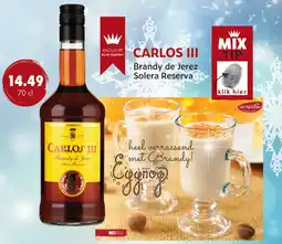 uw topSlijter Carlos III Brandy de Jerez Solera Reserva aanbieding