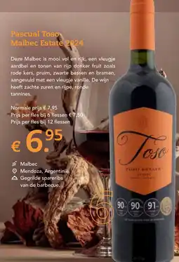 Henri Bloem Pascual Toso Malbec Estate 2024 aanbieding