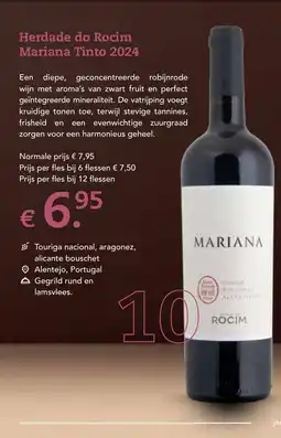 Henri Bloem Herdade do Rocim Mariana Tinto 2024 aanbieding
