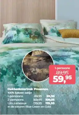 Linolux KARDOL Dekbedovertrek Presence aanbieding