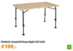 Obelink Obelink Campfold Superlight 120 tafel aanbieding