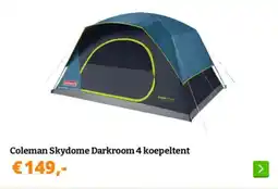 Obelink Coleman Skydome Darkroom 4 koepeltent aanbieding