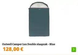 Obelink Outwell Camper Lux Double slaapzak Blue aanbieding