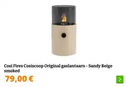 Obelink Cosi Fires Cosiscoop Original gaslantaarn Sandy Beige smoked aanbieding