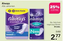 De Online Drogist Always aanbieding