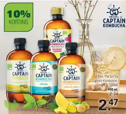 De Online Drogist The GUTsy Captain Kombucha Ginger & Lemon, 400 ml. 2.74 aanbieding