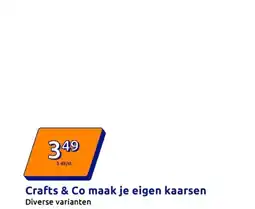 Action Crafts & Co maak je eigen kaarsen aanbieding