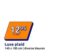 Action Luxe plaid aanbieding