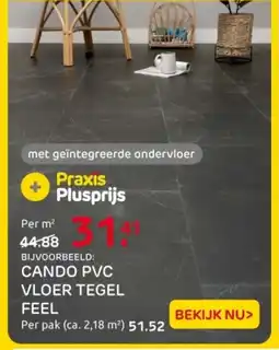 Praxis Cando PVC vloer tegel feel aanbieding