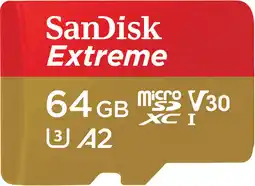 Coolblue SanDisk MicroSDXC Extreme 64GB 80MB/s aanbieding