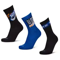 Foot Locker Nike Everyday Cushioned Crew 3 Pack Sokken Unisex - Zwart - Maat 38 - 42 aanbieding