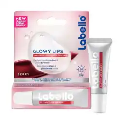 De Online Drogist Labello Glowy Lips Berry SPF30 aanbieding