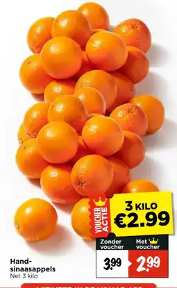 Vomar Voordeelmarkt Hand sinaasappels aanbieding
