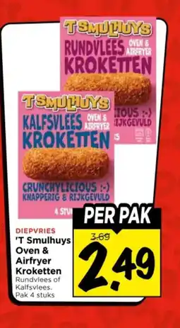 Vomar Voordeelmarkt 'T Smulhuys Oven & Airfryer Kroketten aanbieding