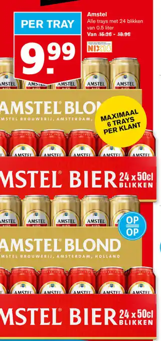 Hoogvliet Amstel Bier 24*500ml aanbieding